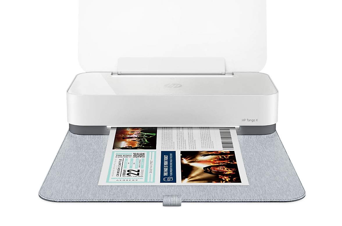 HP Tango X Smart Wireless Printer with Indigo Linen -cover - Mobile Remote Print, Scan, Copy, HP Instant Ink (3DP64A)