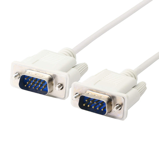 PNGKNYOCN 4.5 Feet DB 9 Pin Male to VGA 15 Pin Male Adapter Cable, RS232 to VGA Conversion Cable? for Computer,Printers, Scanners