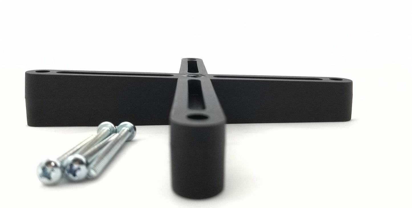 PAW International Angled Spacer for Steel or Polymer 100mm x 100mm RV TV Brackets | Reduces Glare | Adds Space for Plug & Cables