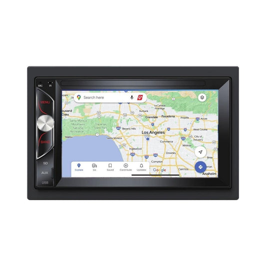 Cerwin Vega CV62BM 6.2" Double DIN Car in-Dash Radio Bluetooth Touch Screen Multi-Region AM/FM Frequency Receiver
