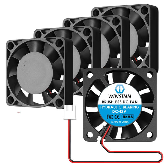 WINSINN 40mm 12V Fan - Hydraulic Bearing 5000 RPM 4010 Cooling Fan Replacement for 3D Printer/DVR/PC/Electronics, 30cm Cable with XH2.54-2PIN