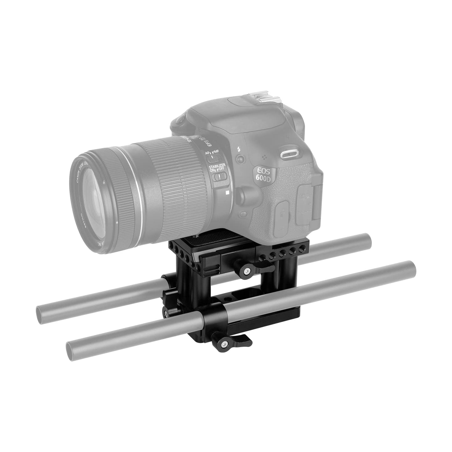 SZRIG Quick Release Mount Base QR Plate with 1/4" & 3/8" Thread Cheese Plate for Manfrotto Standard Accessory DSLR Camera