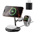 3 in 1 Charging Station for Apple,Fast Magnetic Wireless Charger for Multiple Devices iPhone 16/15/14/13/12,for Airpods and Apple Watch Magsafe