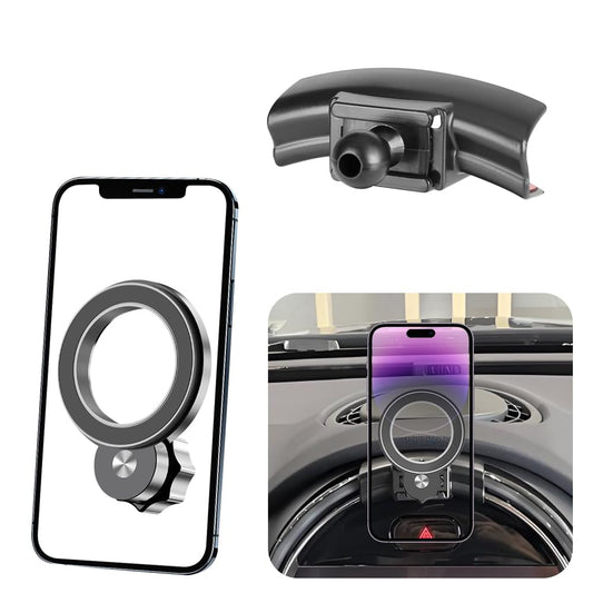 JIEZMO Car Magnetic Phone Mount for 2022-2024 MINI F54 F55 F56 F57 F60 [ 2022 2023 2024 F-Series Clubman/Convertible/Hardtop 2 & 4 Door]and 2021-2024