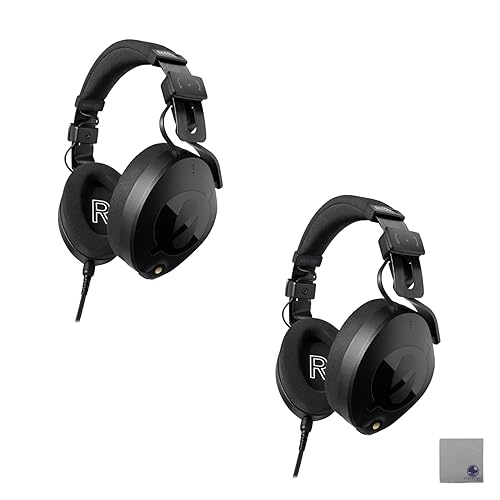 Rode NTH-100 Professional Over-Ear Headphones with StreamEye Polishing Cloth (Pair)