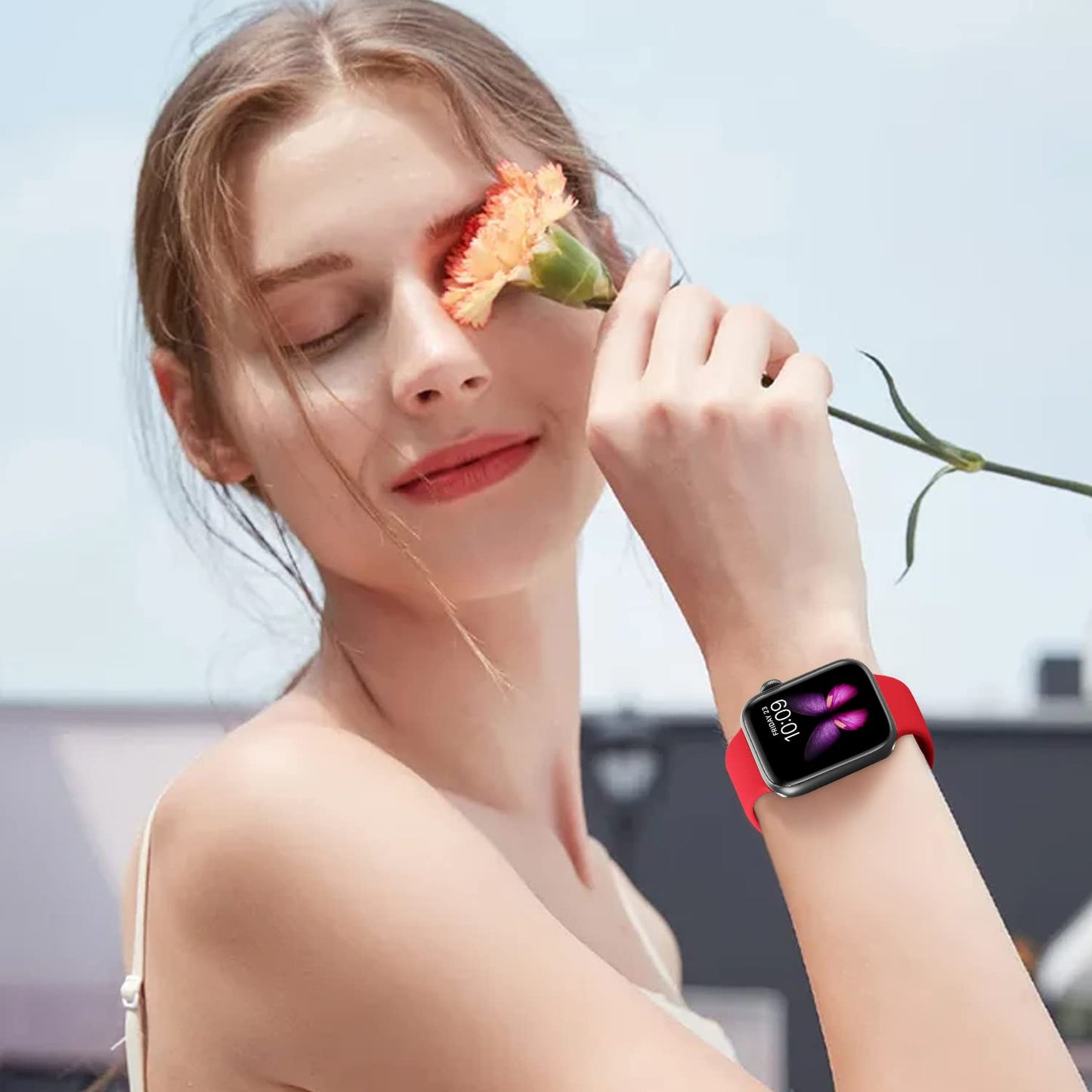 Tighesen Sport Bands Compatible with Apple Watch Ultra 3/2/1 49mm, Series 11/10 46/42mm, 9/8/7 45/41mm, SE 6/5/4 44/40mm, 3/2/1 42/38mm S/M M/L