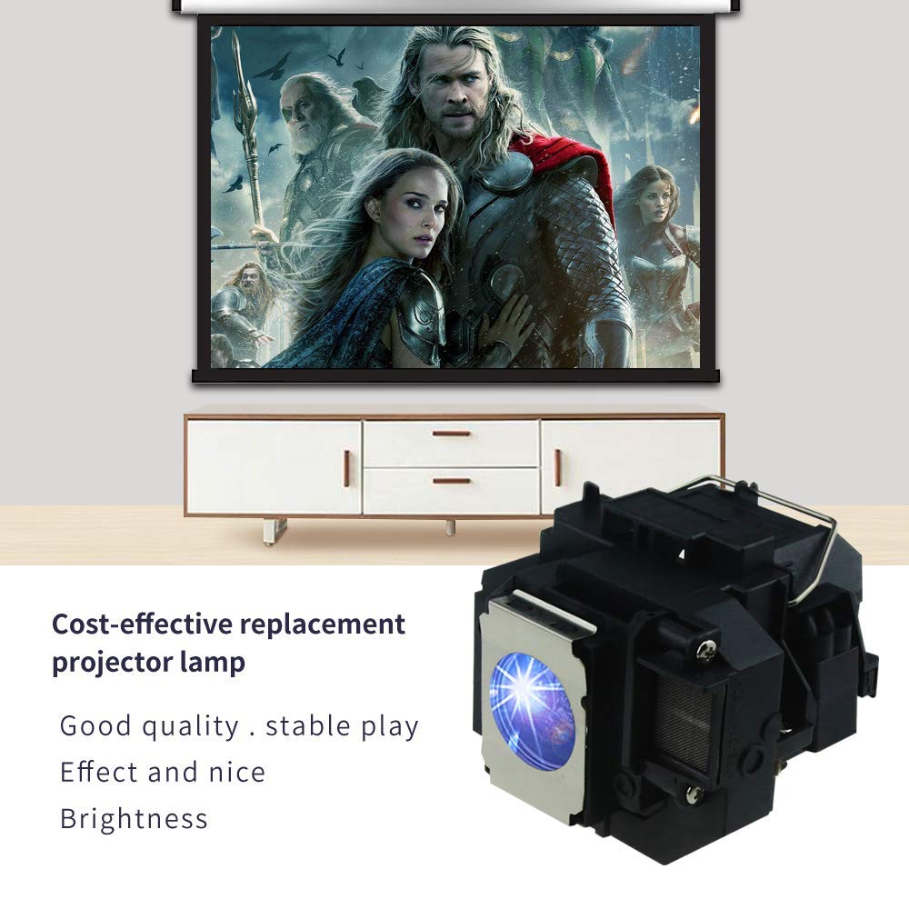 KAIWEIDI Replacement Projector Lamp for ELPLP54/ELPLP58/V13H010L54 Epson Powerlite Home Cinema 705HD 1220 1260 S7 S9 W7 X9 79 S10+ S8 S8+