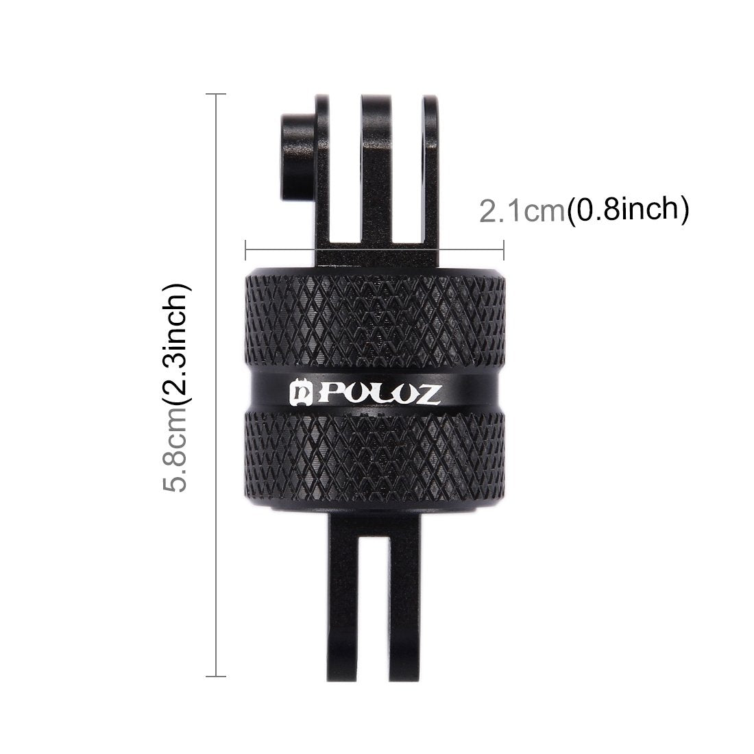 PULUZ 360 Degree Rotation Camera Mount, Metal Swivel Pivot Extension Arm Tripod Mount Adapter Compatible with GoPro 13/12 Black,Hero10/ 9/8/ 7/6/ 5
