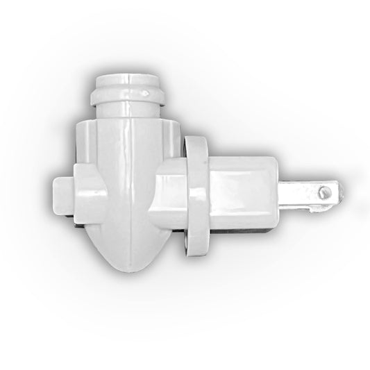 The Porcelain Garden White Rotating Night Light Plug, swiveling Replacement Plug, 120v, E12, for DIY Night Light Projects