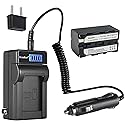 Kastar 1-Pack NP-F770 Battery and LCD AC Charger Compatible with Z Cam E2 Professional 4k Cinematic Camera, Atomos Shogun Flame, Atomos Shogun