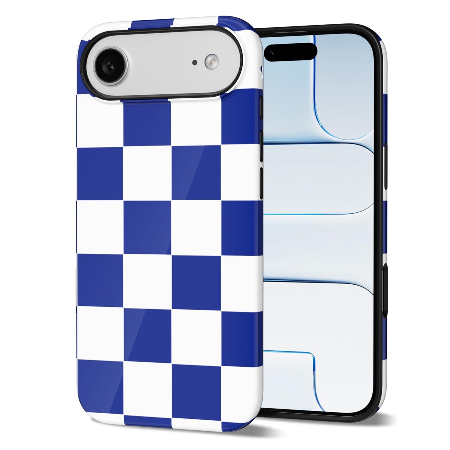 Svanove Checkered Phone Case for iPhone 17 Air Case Plaid Lattice, Girly Cute Checkerboard Case for Women, Aesthetic Checker Print Design, Slim Thin