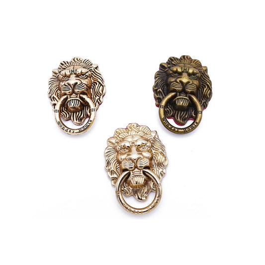 ARFUKA Phone Ring Holder Phone Grip Finger Phone Ring Stand Holder Vintage Metall Lion Adjustable Kickstand for All Smartphones Pack of 3