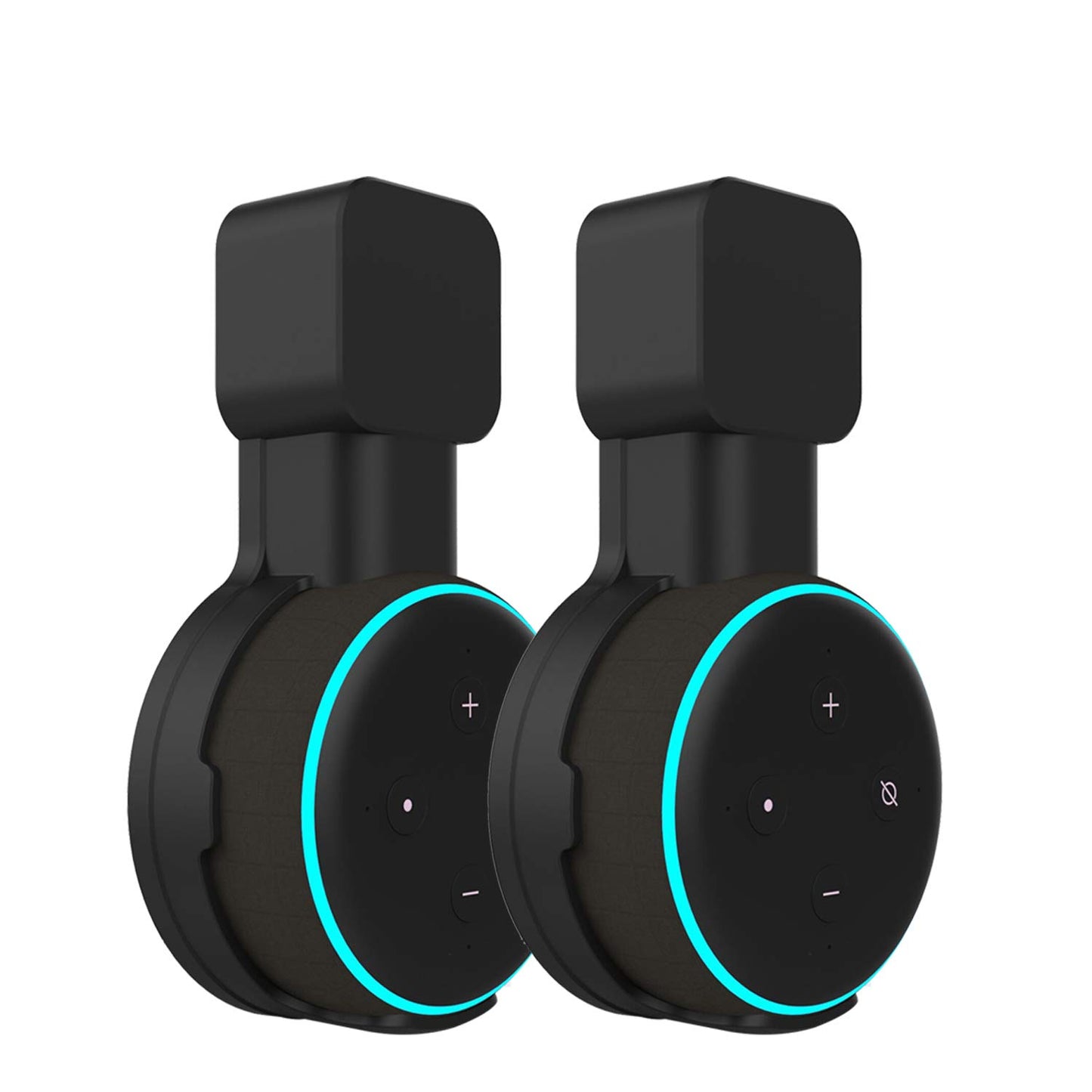 Suixing Outlet Wall Mount Holder Hanger for Echo Dot 3rd Gen, A Space-Saving with Cord Management for Smart Speakers Hide Messy Wires Place on Kitchen