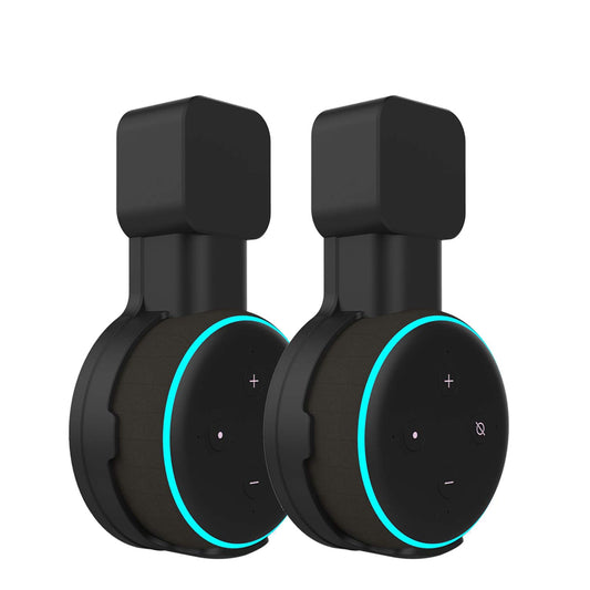 Suixing Outlet Wall Mount Holder Hanger for Echo Dot 3rd Gen, A Space-Saving with Cord Management for Smart Speakers Hide Messy Wires Place on Kitchen