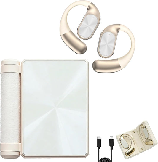 Narshton Open-Ear Headphones, Bluetooth 6.0 Wireless Earphones White