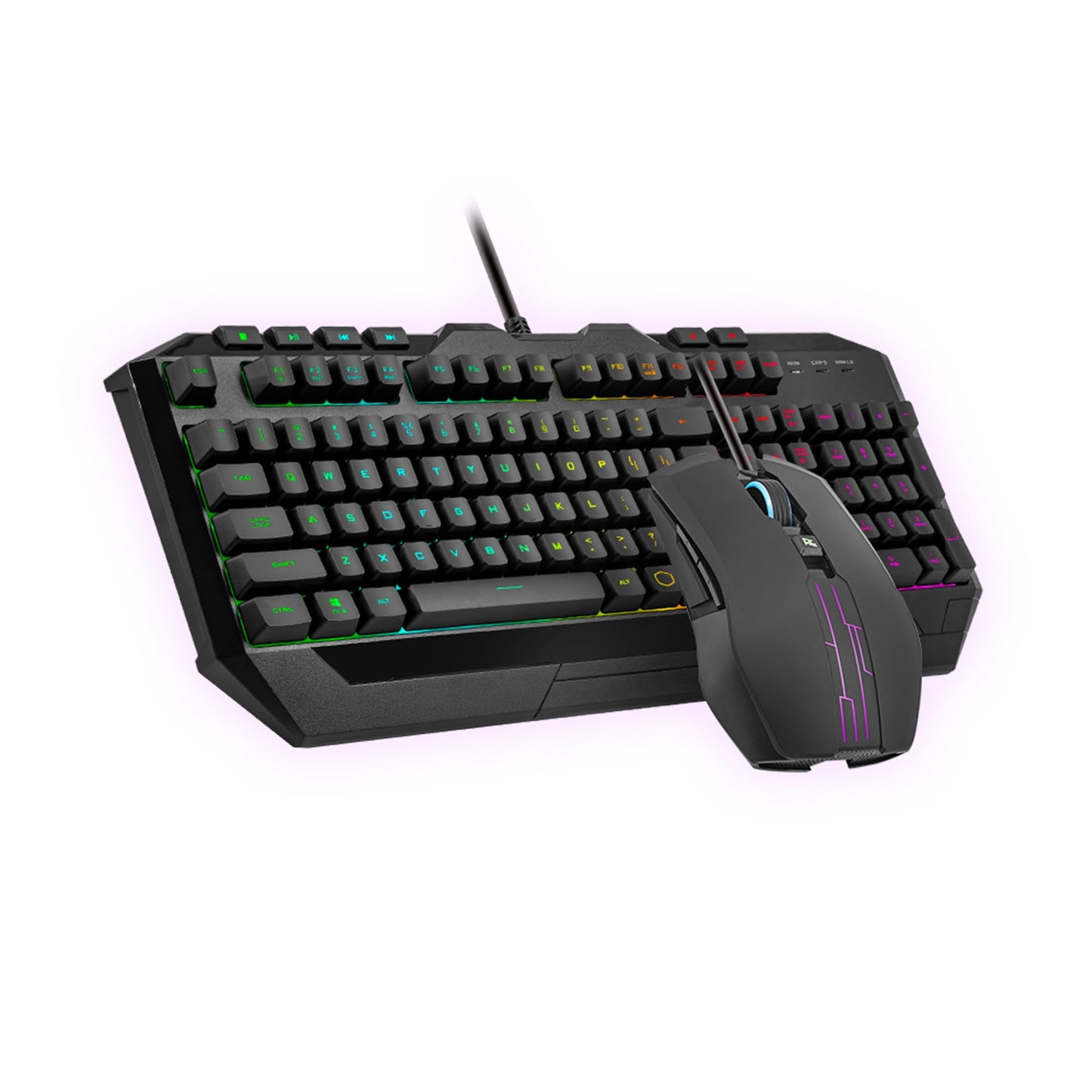 Cooler Master Devastator 3 RGB Gaming Keyboard | Mouse Combo, 6-Zone RGB Keyboard, 26-Key Rollover, Ambidextrous Mouse, 5-Zone RGB Mouse, Optical