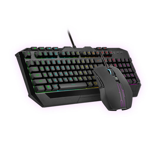 Cooler Master Devastator 3 RGB Gaming Keyboard | Mouse Combo, 6-Zone RGB Keyboard, 26-Key Rollover, Ambidextrous Mouse, 5-Zone RGB Mouse, Optical