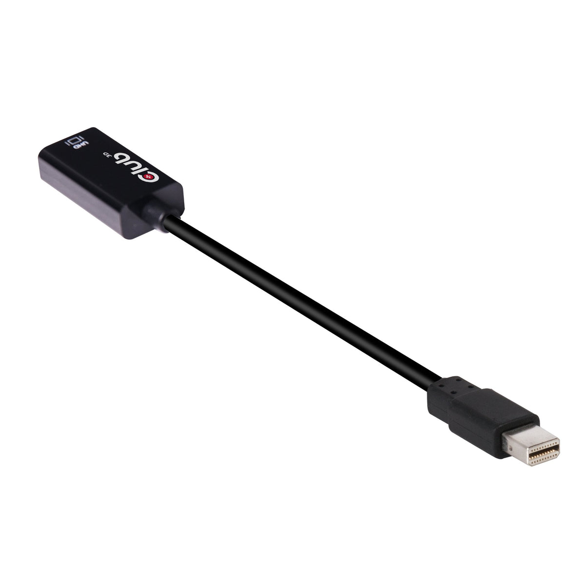 Club 3D CAC-1180 Mini DisplayPort 1.4 to HDMI 2.0B HDR Adapter Supports 4096X2160@60Hz High Dynamic Range, Black
