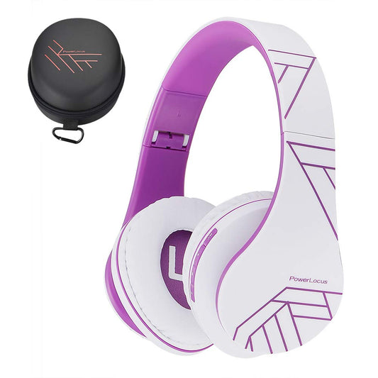 PowerLocus Bluetooth Over-Ear Headphones, Wireless Stereo Foldable Headphones Wireless and Wired Headsets with Built-in Mic, Micro SD/TF, FM…