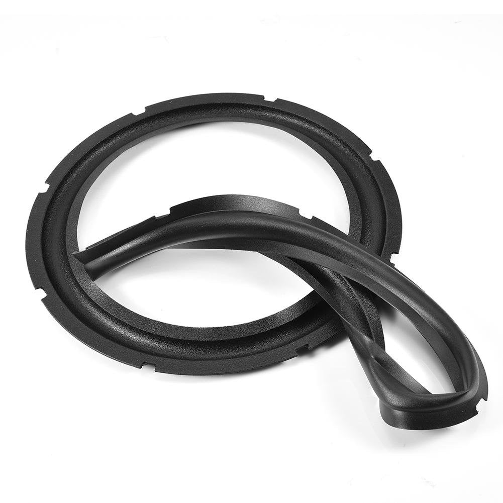 2 x 10 Black Perforated Rubber Replacement Rings for Speakers or DIY