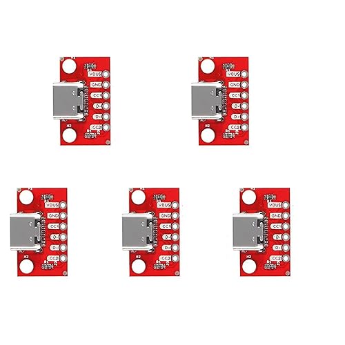 DIANN USB Type-C Breakout Board Serial Basic Breakout Female Connector Type PCB Converter Board NO Pins