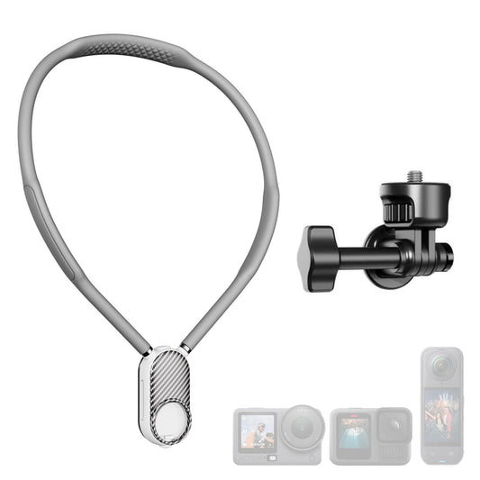 Neck Mount with Air Cushion for GoPro Hero 13/12/11/10/9, for Insta 360 X5/X4/Ace Pro 2, for DJI Nano Osmo 360/Action 6/5 Pro/4/3 Cameras Quick