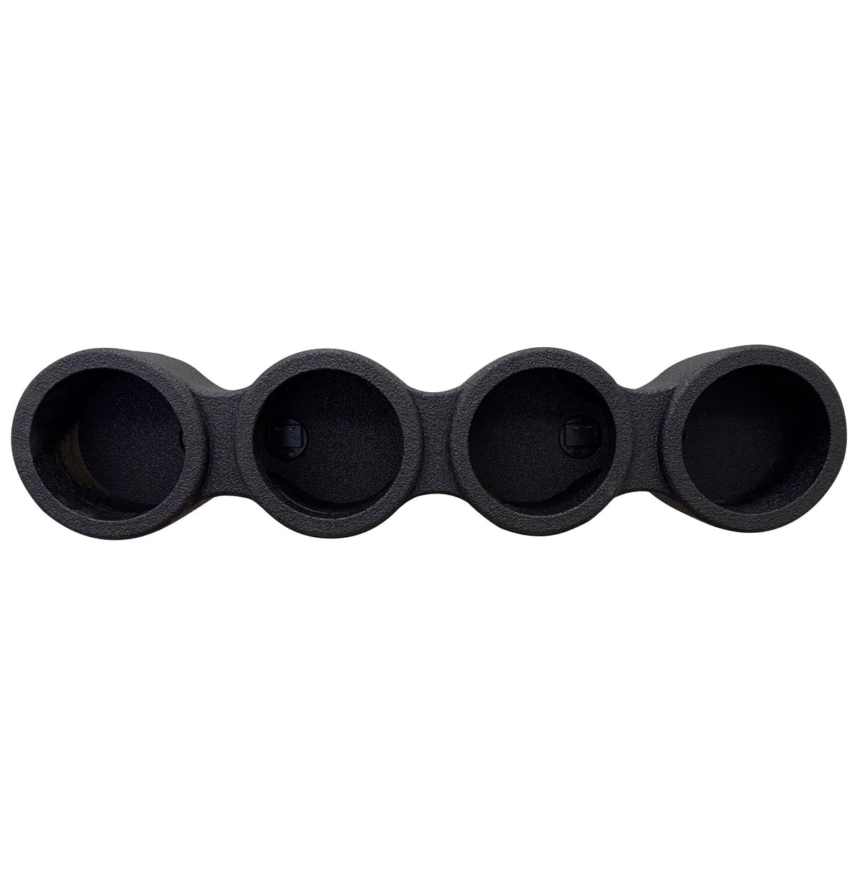 Q Power Sprayed Pod Quad 6.5" Speaker Box, 4-Hole Sealed Enclosure, Black