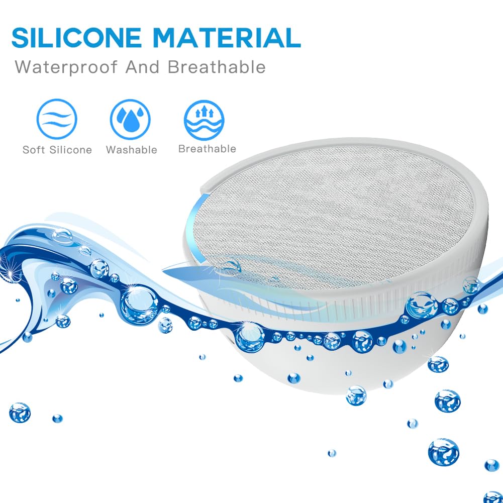 ALINUOYQ Silicone Cover for Echo Pop Speaker,Shockproof Case Elastic Soft Protector Cover Compatible with Echo pop Speaker Waterproof Silicone