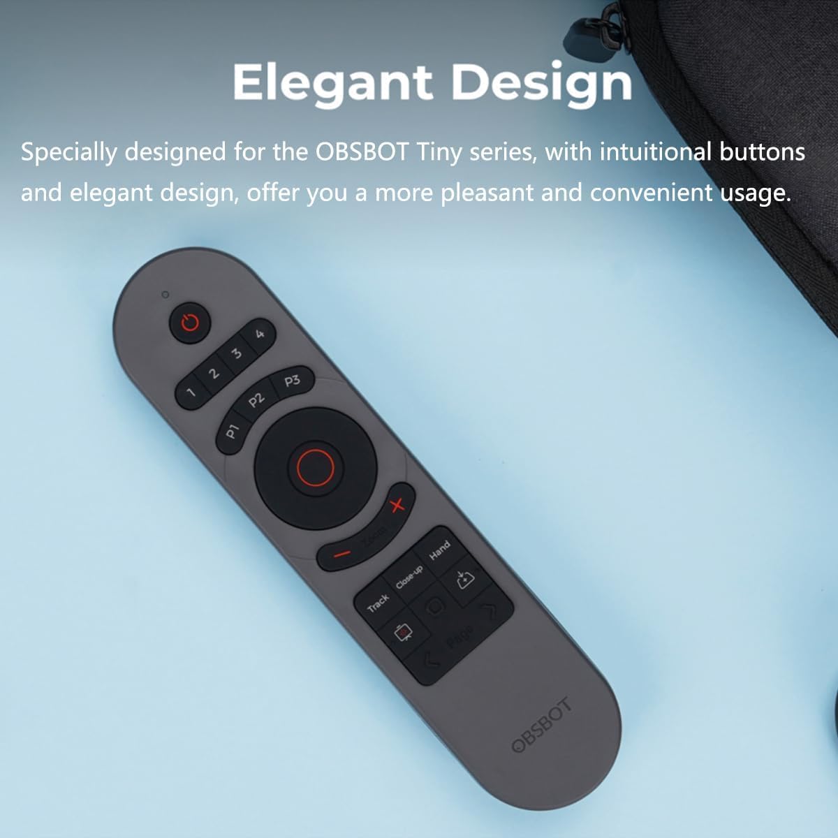 OBSBOT Tiny Smart Remote 2, Smart Remote for Tiny 3 Lite/Tiny 3/Tiny 2 Lite/Tiny 2/Tiny 4K/Tiny 1080P/Tiny SE Webcam and UVC to HDMI Adapter 2nd Gen