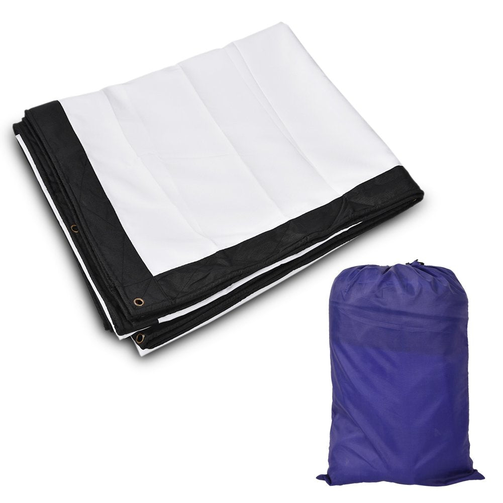Portable Projector Screen, 200 Inch Anti-Crease Projector Screen with 16:9 HD 4K Screen Foldable Film Movie Projection for School Home Theater Cinema