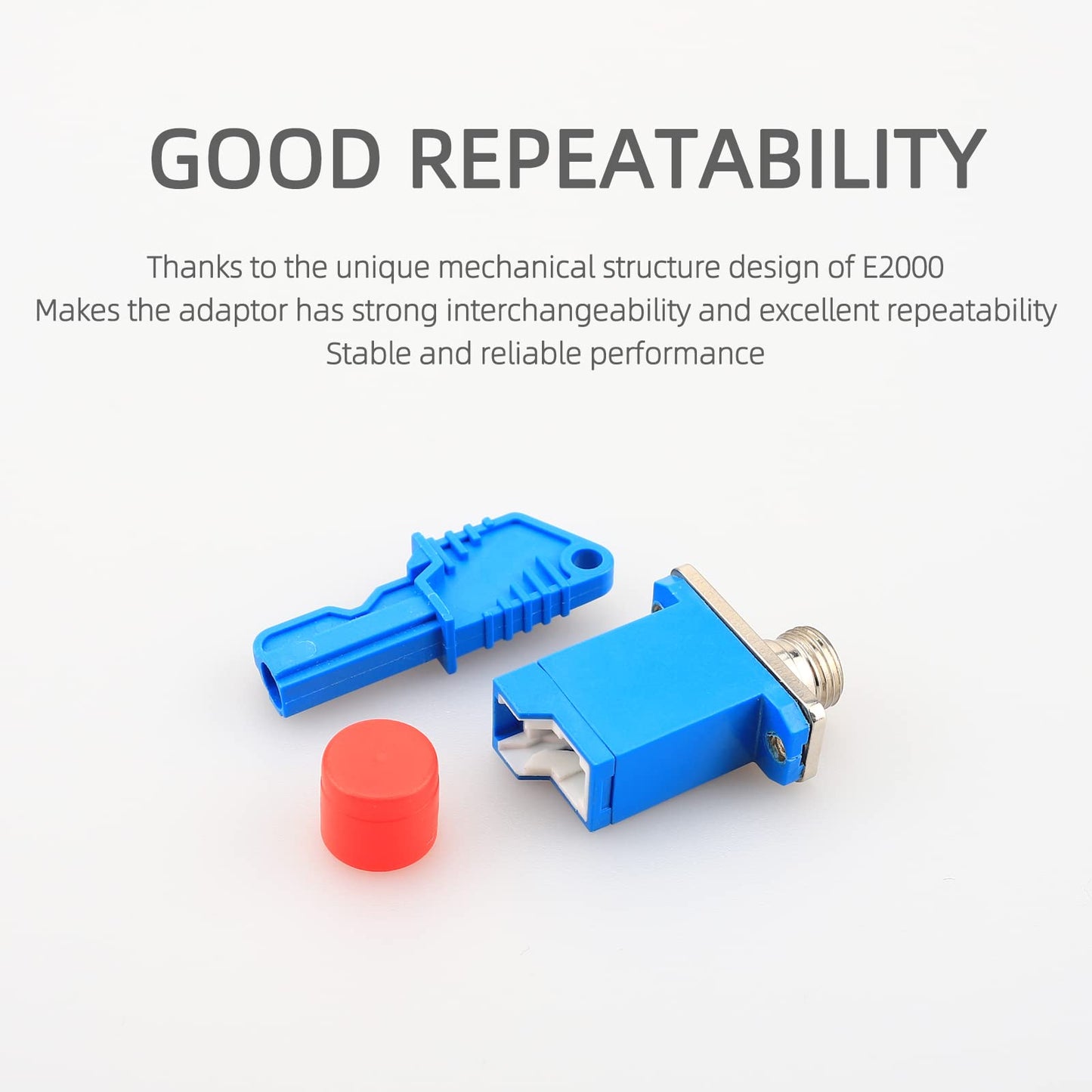 E2000-FC/LC/ST Optical Fiber Connection Adapter Coupler Flange Plate Radio and Television Network Data Test General?E2000-FC/UPC 2pcs?
