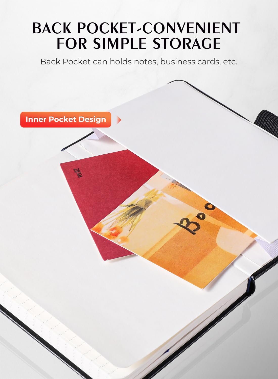 AISBUGUR Pocket Notebook, Small Notebook, 2-Pack Total 320 Pages,3.7" x 5.7" Pocket Notebook (4 Pack, 4color)