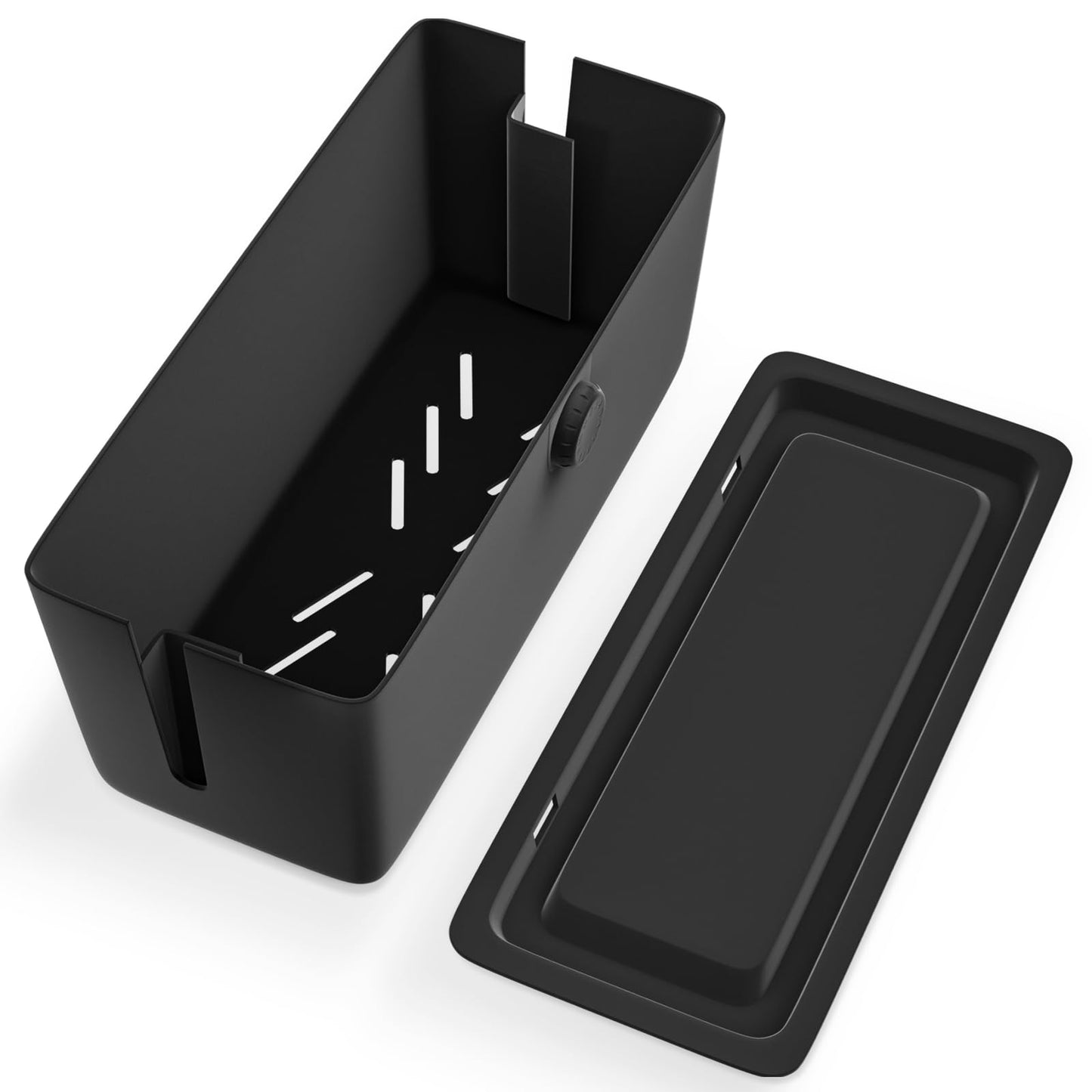 KinderSense® Cable Management Box - Cord Organizer with Child Proof Lock - Cord Hider to Conceal Wires,Power Strips from TV,Computer,Desk and Babies
