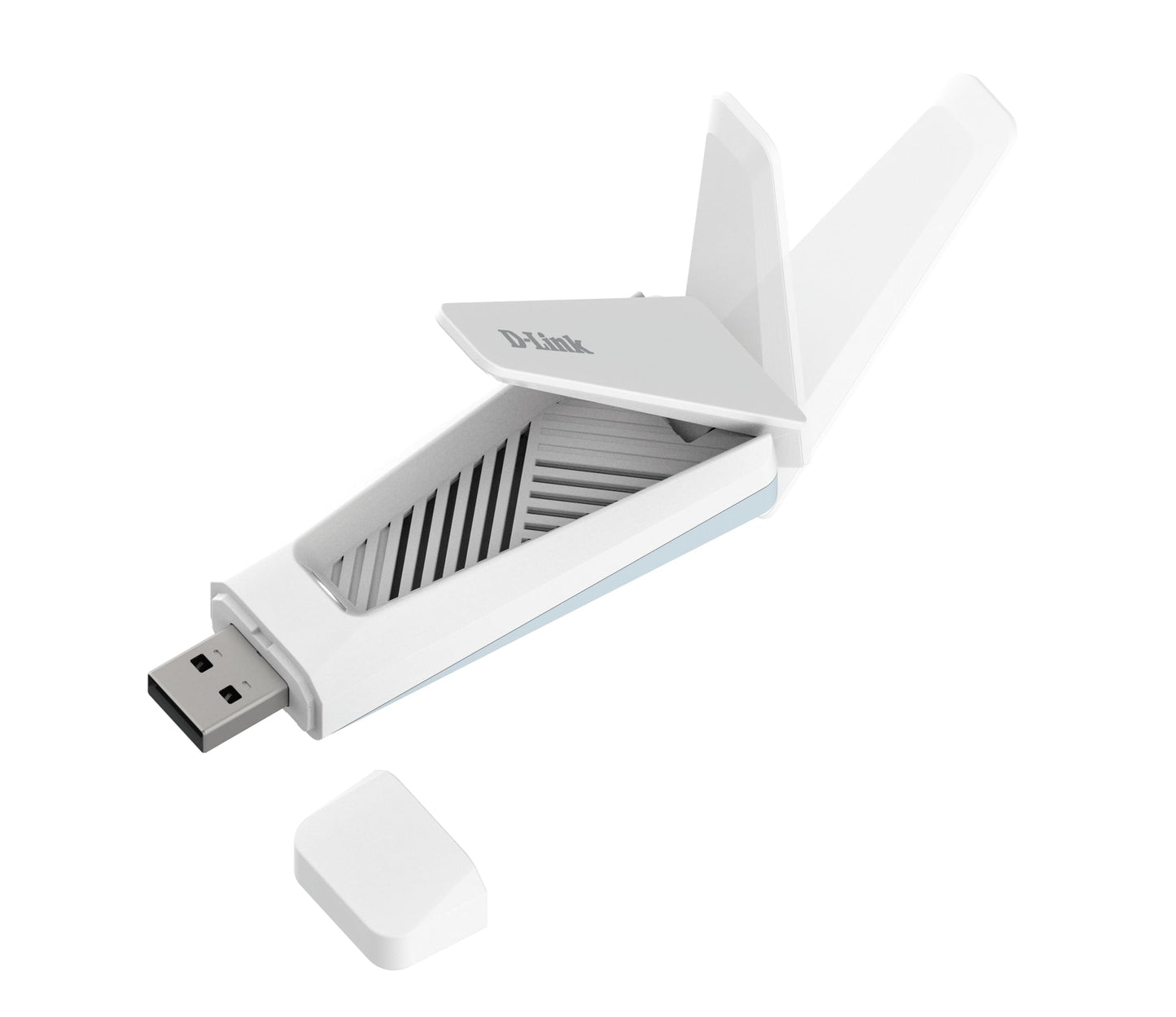 D-Link AX18U AX1800 Wi-Fi 6 USB Adapter, MU-MIMO, Dual Band, Foldable Antenna, WPA3, USB 3.0, Compatible with Windows 11/10