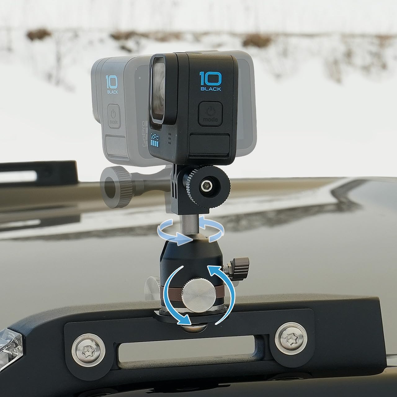 IAG I-Line Trail Sight Action Camera Mount for Ford Bronco 2021+ 2/4 Door (fits GoPro, DJI and More)
