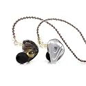 Linsoul KZ ZSX 5BA+1DD 6 Driver Hybrid in-Ear HiFi Earphones with Zinc Alloy Faceplate, Recessed 2 Pin Detachable Cable for Audiophile Musician