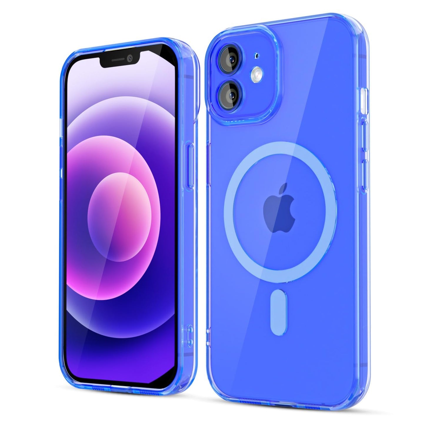 LoeoeL for iPhone 12 Mini Case Clear Mag Safe, Magnetic Transparent TPU Silicone Compatible with Magsafe Phone Case for Women, Slim Thin Glossy