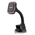 APPS2Car Magnetic Phone Holder for Car, Dashboard Windshield Phone Holder Mount with Flexible Arm & Built-in Strong Magnets, Suction Cup Phone Holder