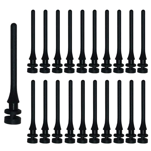 20PCS PC Case Fans Computer Cooling Fan Mount Screws, CPU Fan Mounting Pin Rivet Black Soft Rubber Reducing Noise Anti-Vibration Screws 40mm / 1.57in