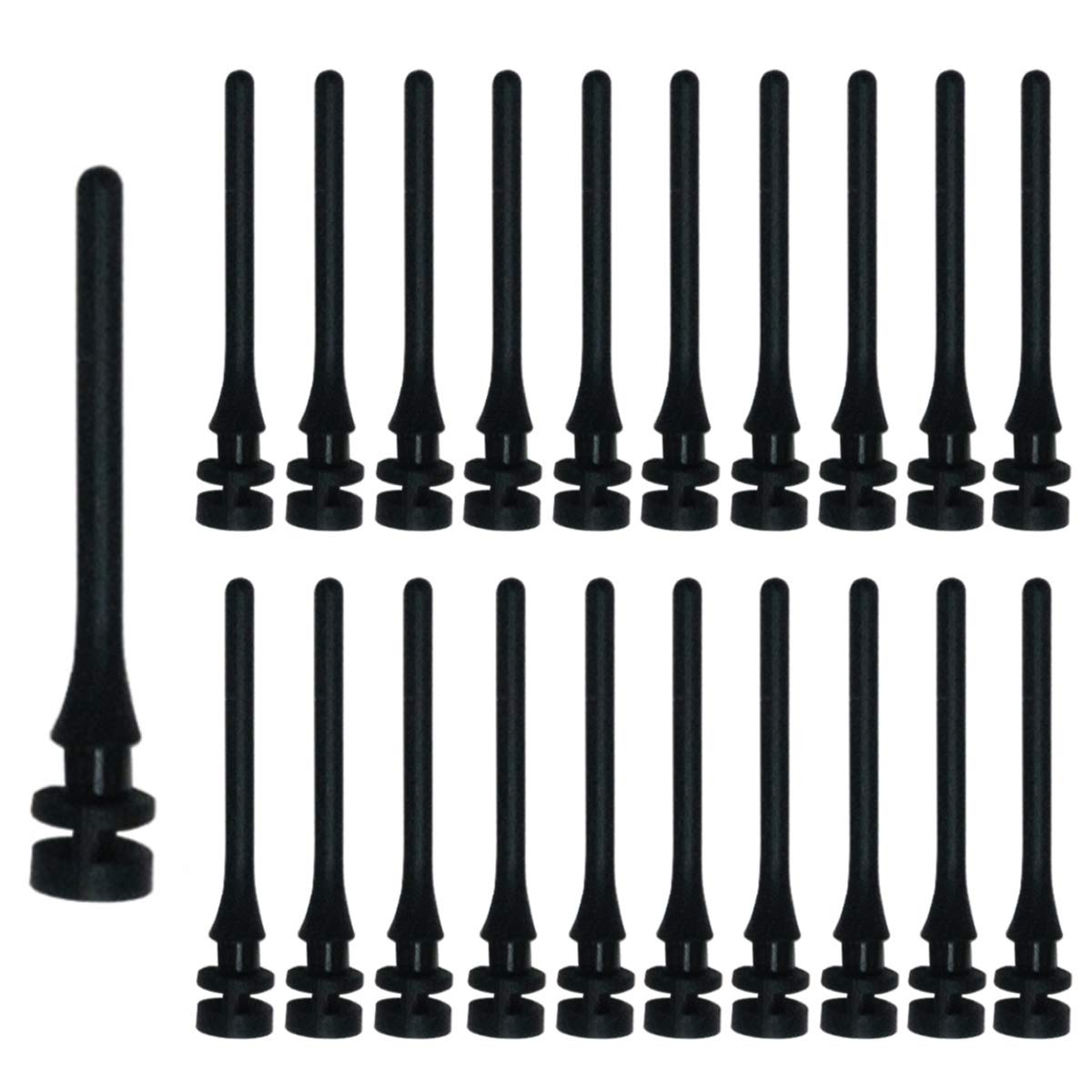 20PCS PC Case Fans Computer Cooling Fan Mount Screws, CPU Fan Mounting Pin Rivet Black Soft Rubber Reducing Noise Anti-Vibration Screws 40mm / 1.57in