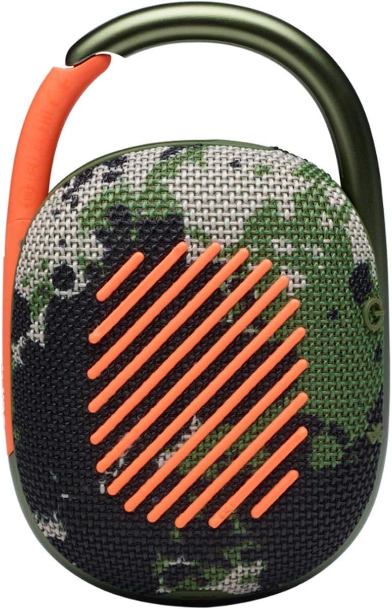 JBL Clip 4 - Speaker - for Portable use - Wireless - Bluetooth - 5 Watt - Squad, JBLCLIP4Squad-5Watt