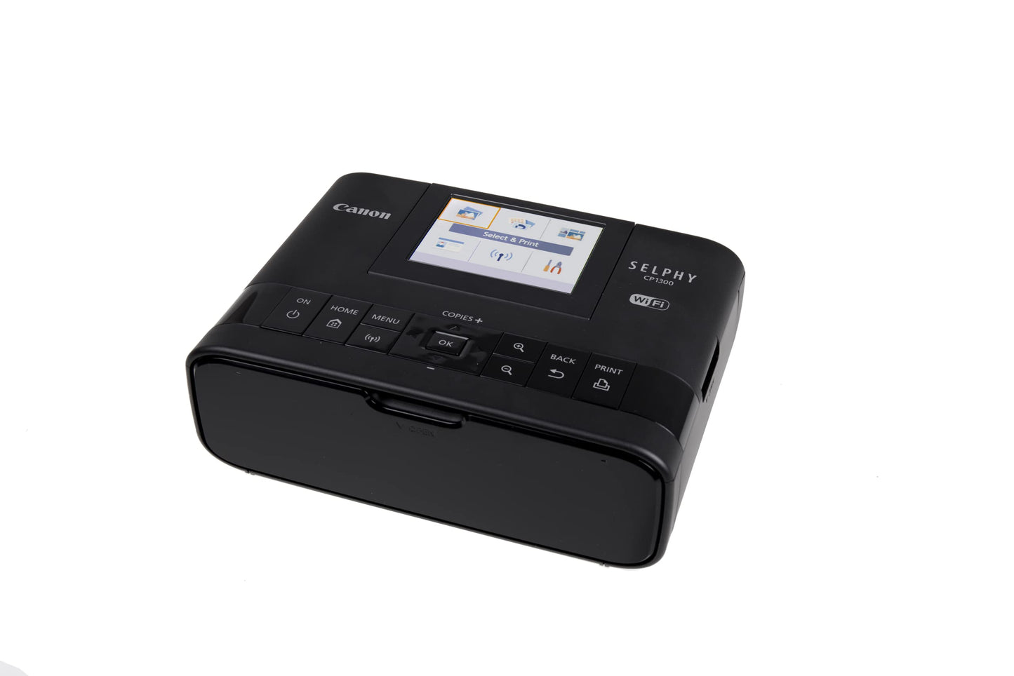 Canon SELPHY CP1300 Wireless Compact Photo Printer + RP-108 High-Capacity Color Ink/Paper Set Bundle, Black