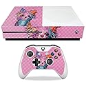 MightySkins Carbon Fiber Skin for Microsoft Xbox One S - Chihuahua Rainbow | Protective, Durable Textured Carbon Fiber Finish | Easy to Apply, Remove