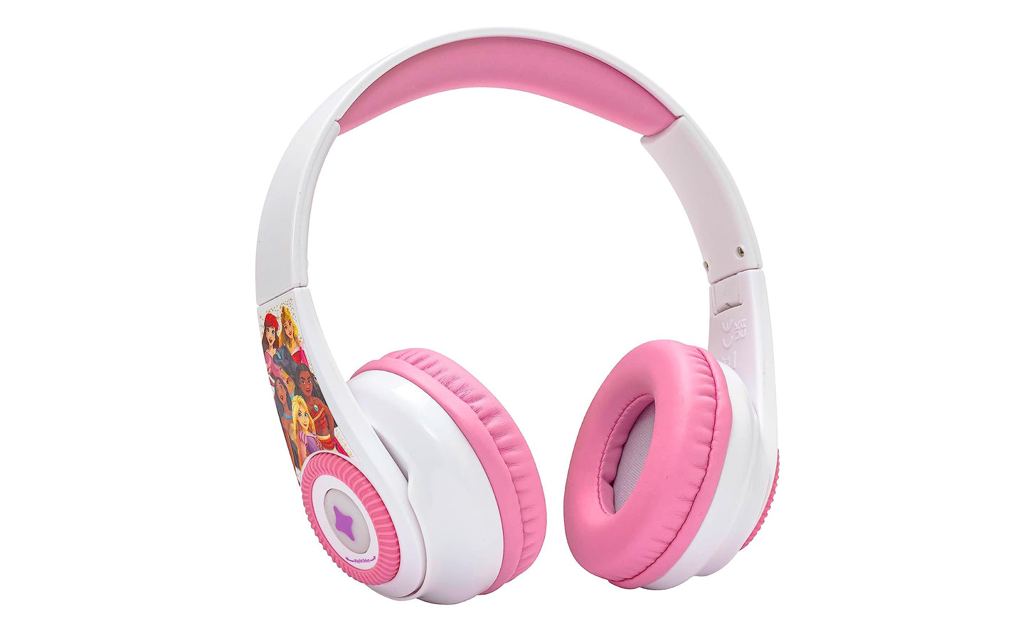 eKids Disney Princess Bluetooth Headphones with EZ Link+, Wireless Headphones with Microphone and Audio Cable, Kids Earphones for School, Home, or…