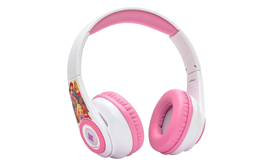 eKids Disney Princess Bluetooth Headphones with EZ Link+, Wireless Headphones with Microphone and Audio Cable, Kids Earphones for School, Home, or…