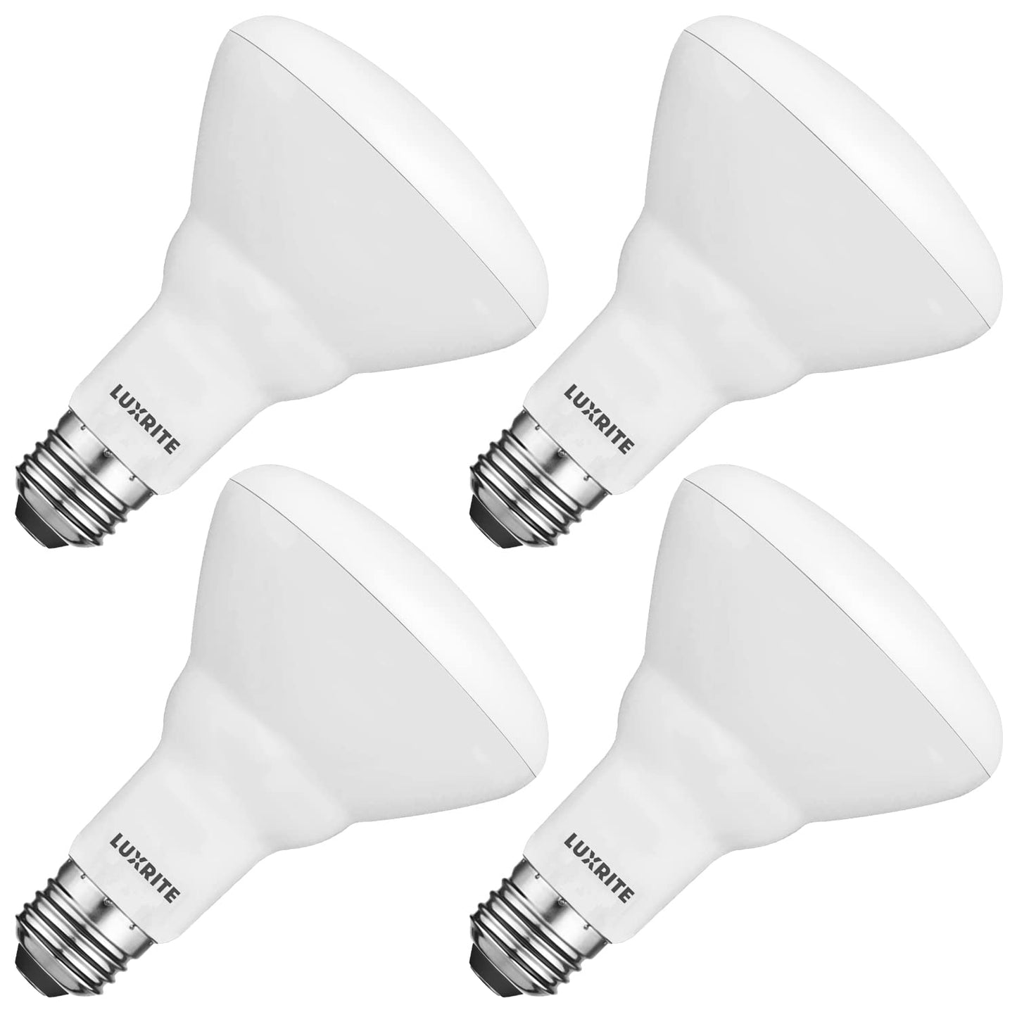 LUXRITE BR30 LED Bulb, 65W Equivalent, 650LM, 6500K Daylight (4 Pack)