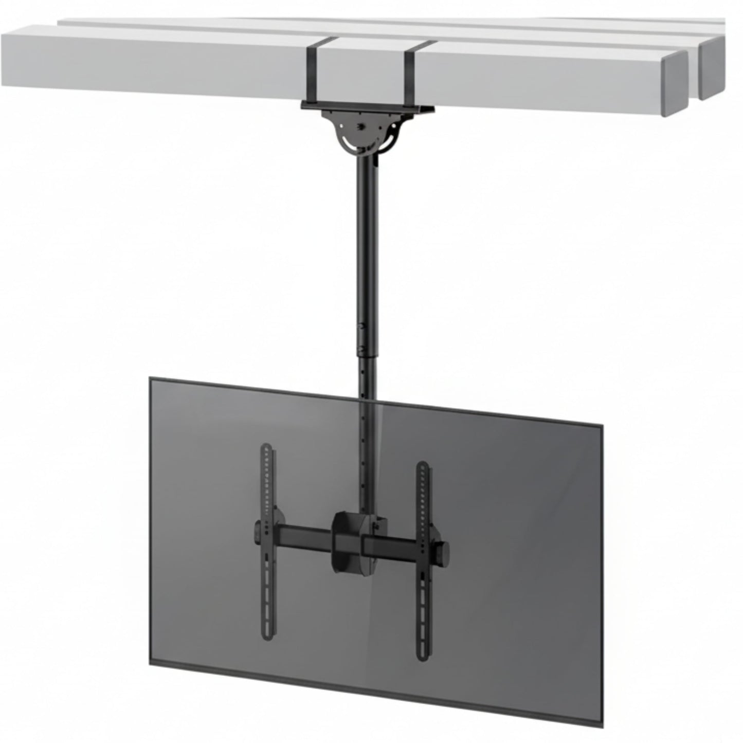 ZeboZap ZZTVC2144 Full Motion Outdoor Ceiling TV Mount Height Adjustable Hanging Mount for Patio Gazebo or Pergola Fits 32 to 55 Inch TVs with Tilt