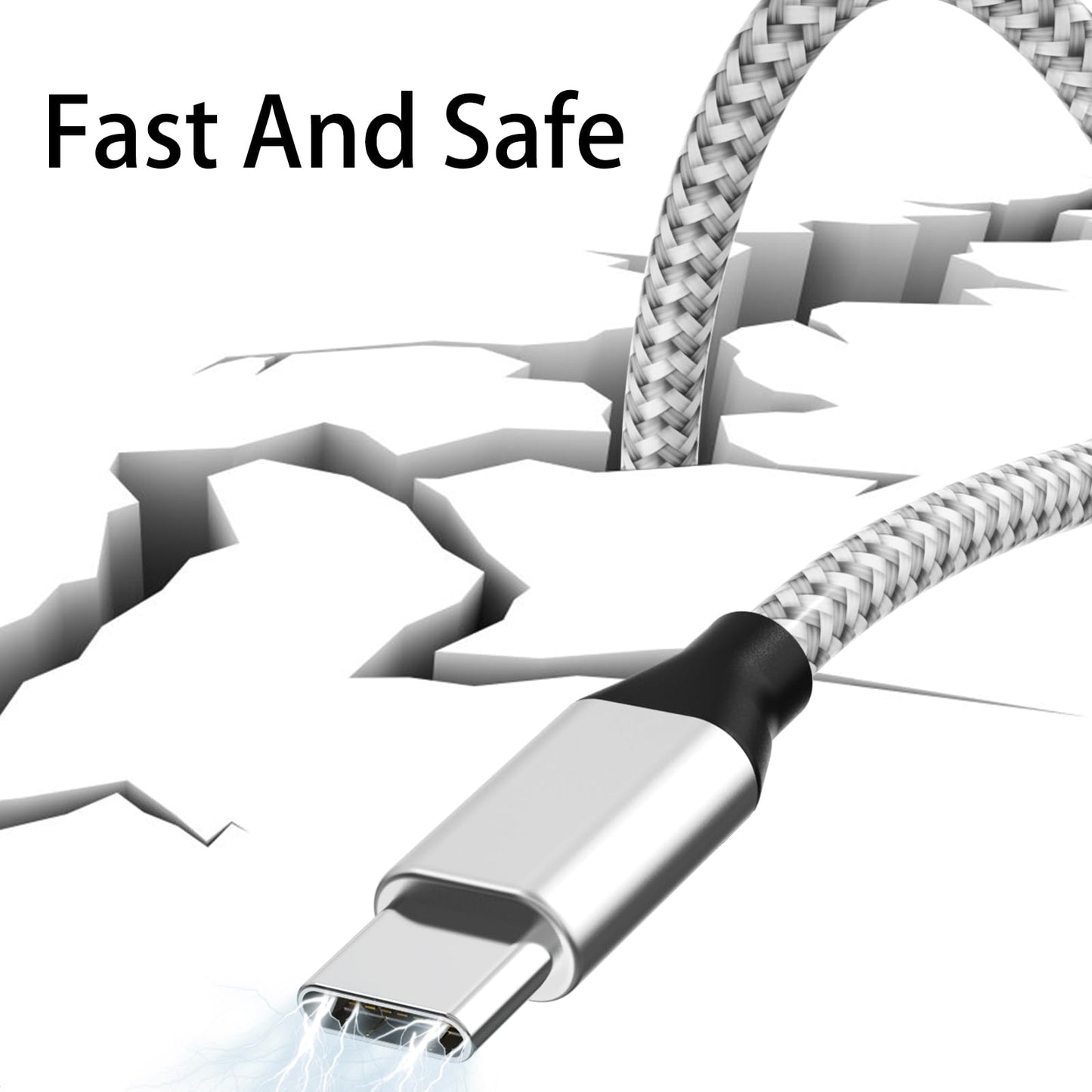 USB C to USB C Cable Nylon Braided 60W 3/3/6/6/10 FT USB Type C Fast Charging Cable for iPhone 17/17 Pro Max/Air/16/16 Plus/16 Pro Max/15/15 Plus/15