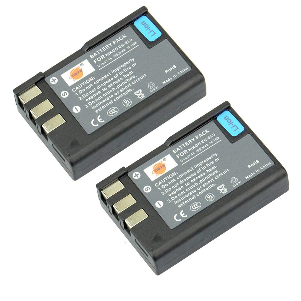 DSTE Replacement for Pro IR Remote Vertical Battery Grip + 2X EN-EL9 Compatible Nikon D40 D40X D60 D3000 D5000 SLR Digital Camera