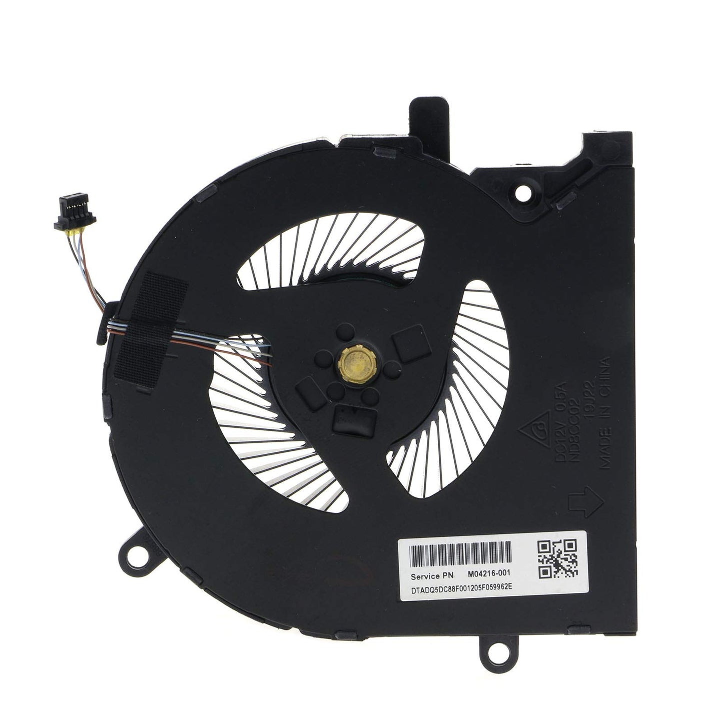 TRADOCK CPU & GPU Cooling Fan for HP Omen 15-EK Series, 7mm Length, 12V DC, 0.6W, 4000RPM, 41dB, Compatible with Laptop